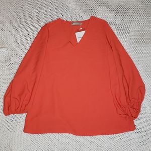 4 for $12 🧚‍♀️ Neon Orange Tunic Top